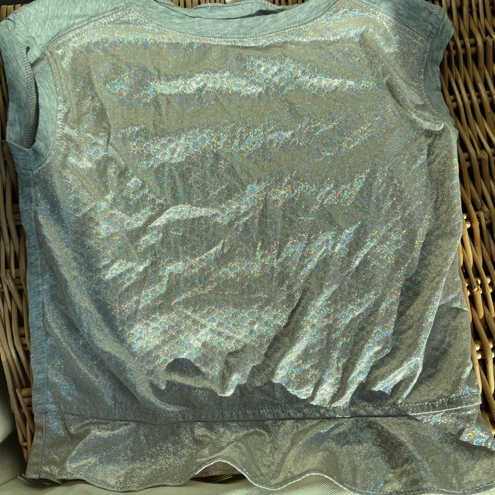 Crewcuts girls shimmering t shirt size 3